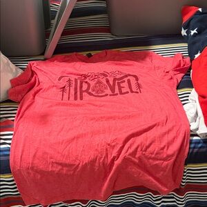 Gildan Red Travel Graphic Tee